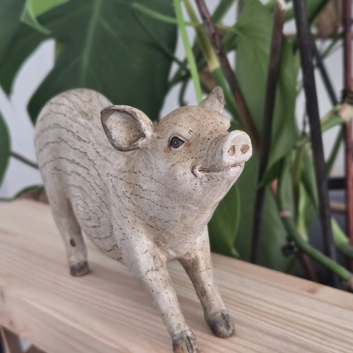 Shudehill pig figurine rustic - shudehill,