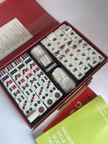 Ktg mahjong set - mahjong, bamboo