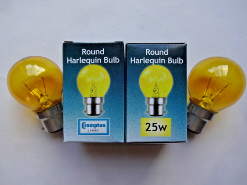 25w yellow b22 bayonet - yellow,