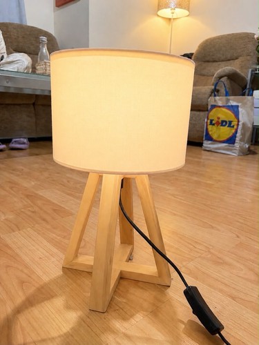 Modern linen shade table lamp - shade,