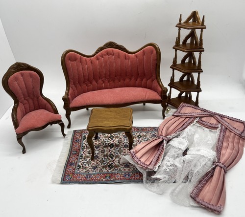 Dolls house walnut furniture - house,