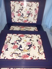 Vintage 4 Large Masons Ironstone Mandalay Boxed Table Placemats-30cm x 40cm VGC