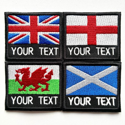 Personalised embroidered flag - embroidered,