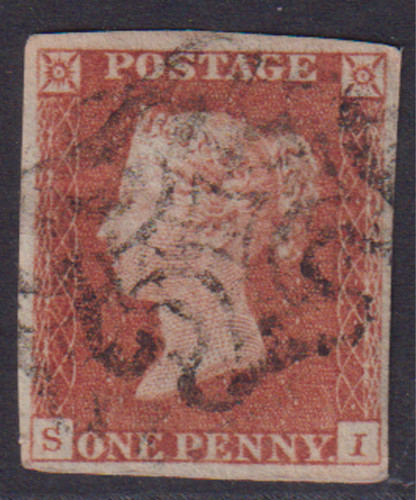 Sg8 1841 penny red - gb,