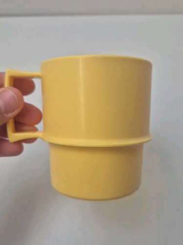 Vintage tupperware yellow - vintage,