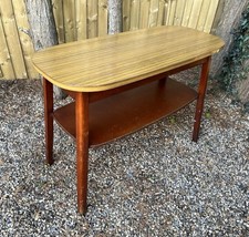 Vintage Coffee Table Mid Century Teak & Formica Top Danish Style Side Occasional
