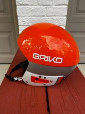 Men’s Briko Ski Racing Helmet Size 58 Color Orange FIS 6.8
