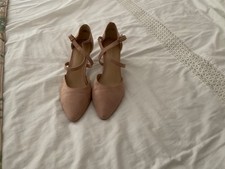 ladies kitten heel pink shoes