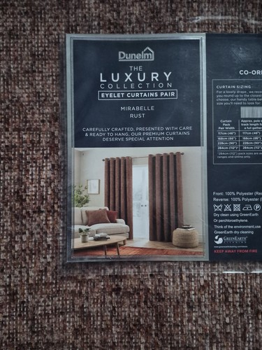 Dunelm mirabelle rust lined - mirabelle,