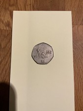 Isle of Man 50p coin, TT races, 2014, circulated