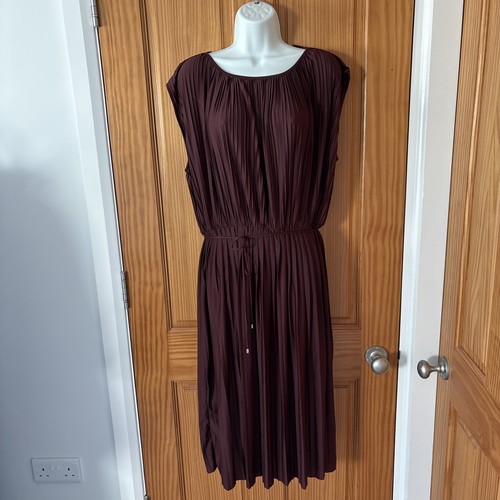 Women burgundy pleated - h&m,