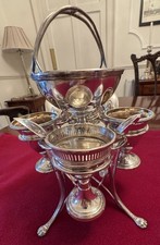 Rare Georgian Old Sheffield Plate Egg Cruet c.1820