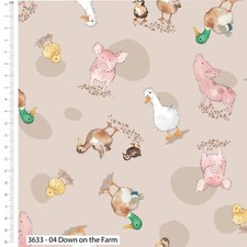 Farmyard Animals Fabric 112cm