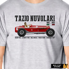 RaceArt - Tazio Nuvolari Motorsport Illustration Design T-Shirt
