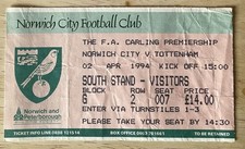 Match Ticket Norwich City v