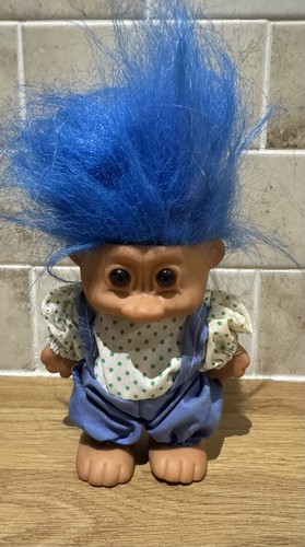 Vintage blue hair troll - vintage,