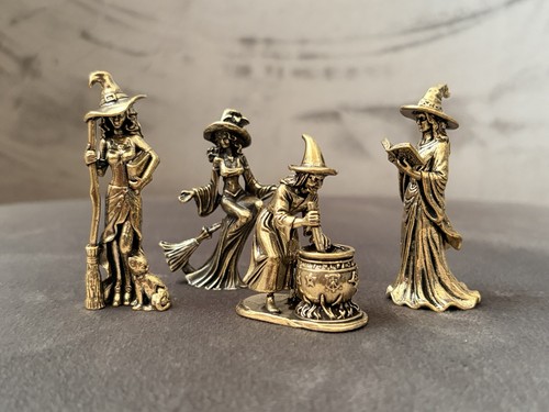 Brass decorative figurine set - figurine,