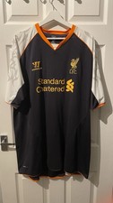 - Liverpool FC Warrior 2012/13 - Away Shirt 3XL Black Orange Standard Chartered