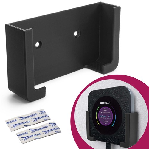 Wall mount router holder black - wall,