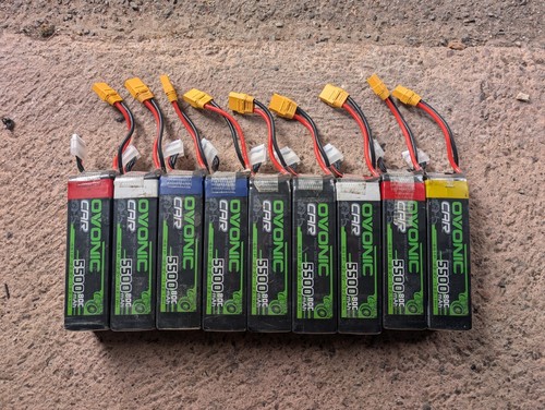 Ovonic 80c 5500mah lipo - 9x, 6s