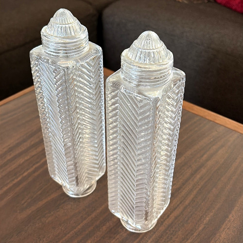 Pair art deco clear - deco,