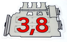 Porsche 911 3.8 engine window