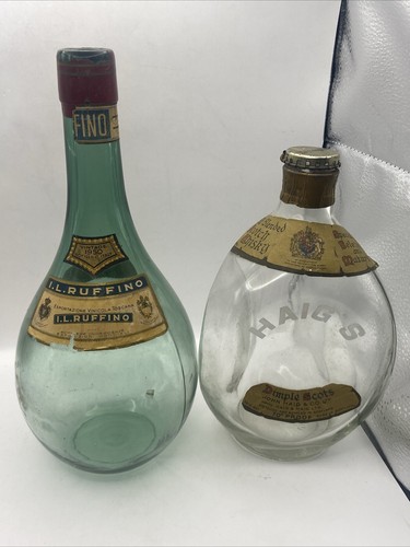 Pair 1950 empty alcohol - 1950’s,