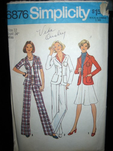 Simplicity 6876 misses - misses, unlined