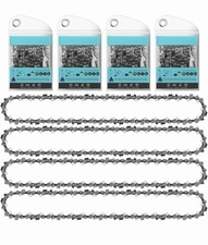 4 Pack Chainsaw Chain for 12 Inch (30cm) Bar Low Kickback Saw Chain 3/8 0.043”