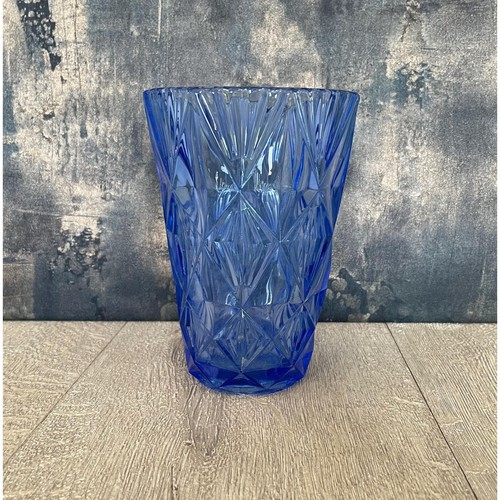 Art deco cornflower blue - art,