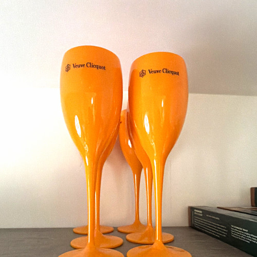 Veuve clicquot orange plastic - clicquot,
