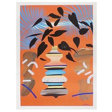 Large Framed Abstract Print Botanical Signed Limited Edition Contemporary Art