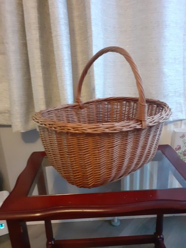 Vintage wicker shopping basket - vintage,