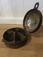 Antique black Toleware spice