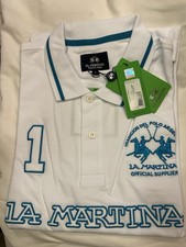 La Martina Buenos Aires S/S White Pique Stretch Regular Fit Polo Shirt XL