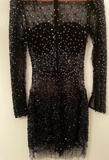 Stunning black heavily beaded - heavily,