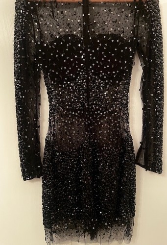 Stunning black heavily beaded - black,