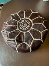 Moroccan handmade dark Leather