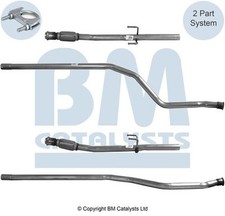 BM Catalysts BM50242 Exhaust Pipe Centre Stainless Steel Fits Peugeot 206
