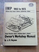 Hillman Imp (1963-1973) Haynes Workshop Manual