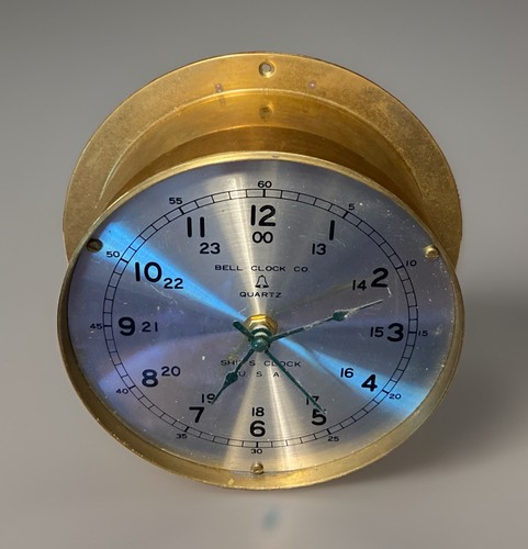 Bell clock solid brass - bell,
