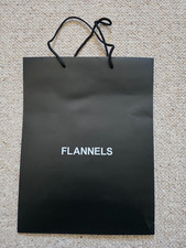 Flannels Carrier Shopping Medium Gift Bag Black 40 x 31 x 13 cm