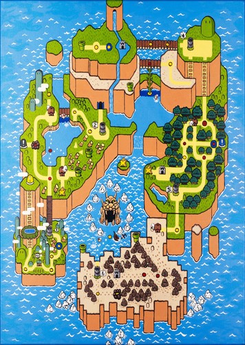 Super mario nintendo map - mario,