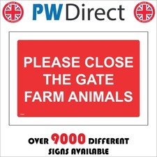 SIGN PLEASE CLOSE THE GATE