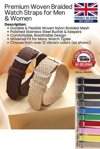 Nylon watch strap perlon - strap, woven