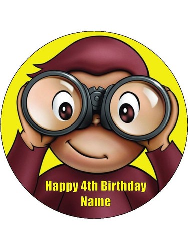 Curious george edible cake - curious,