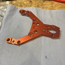 Cnc 5mm Baja Front Upper Plate - red for Rovan KM Buggy HPI Baja 5B A003