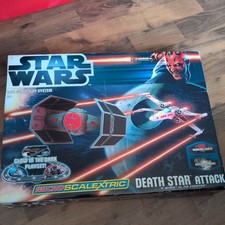 Star Wars Death Star Attack Micro Scalextric Set x-wing Vs tie fighter complete 