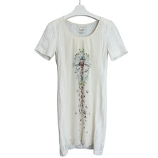 Reiss Ivory Silk/Lace Floral