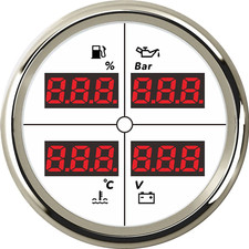 52mm 4in1 Gauge Car Fuel Level